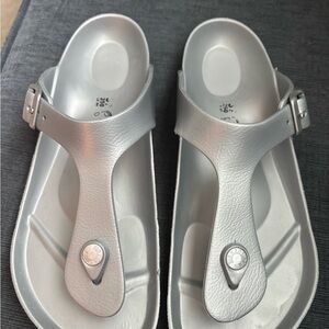 Women's Birkenstock EVA Silver Sandals